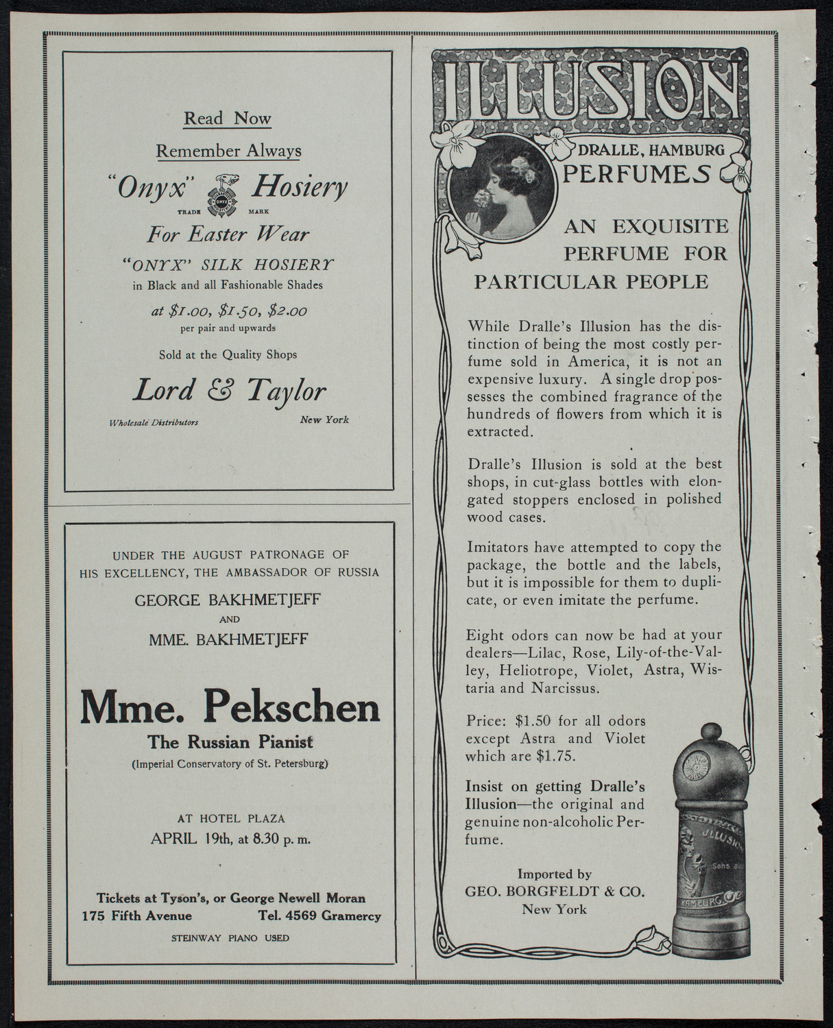 John McCormack, Tenor, March 17, 1913, program page 8