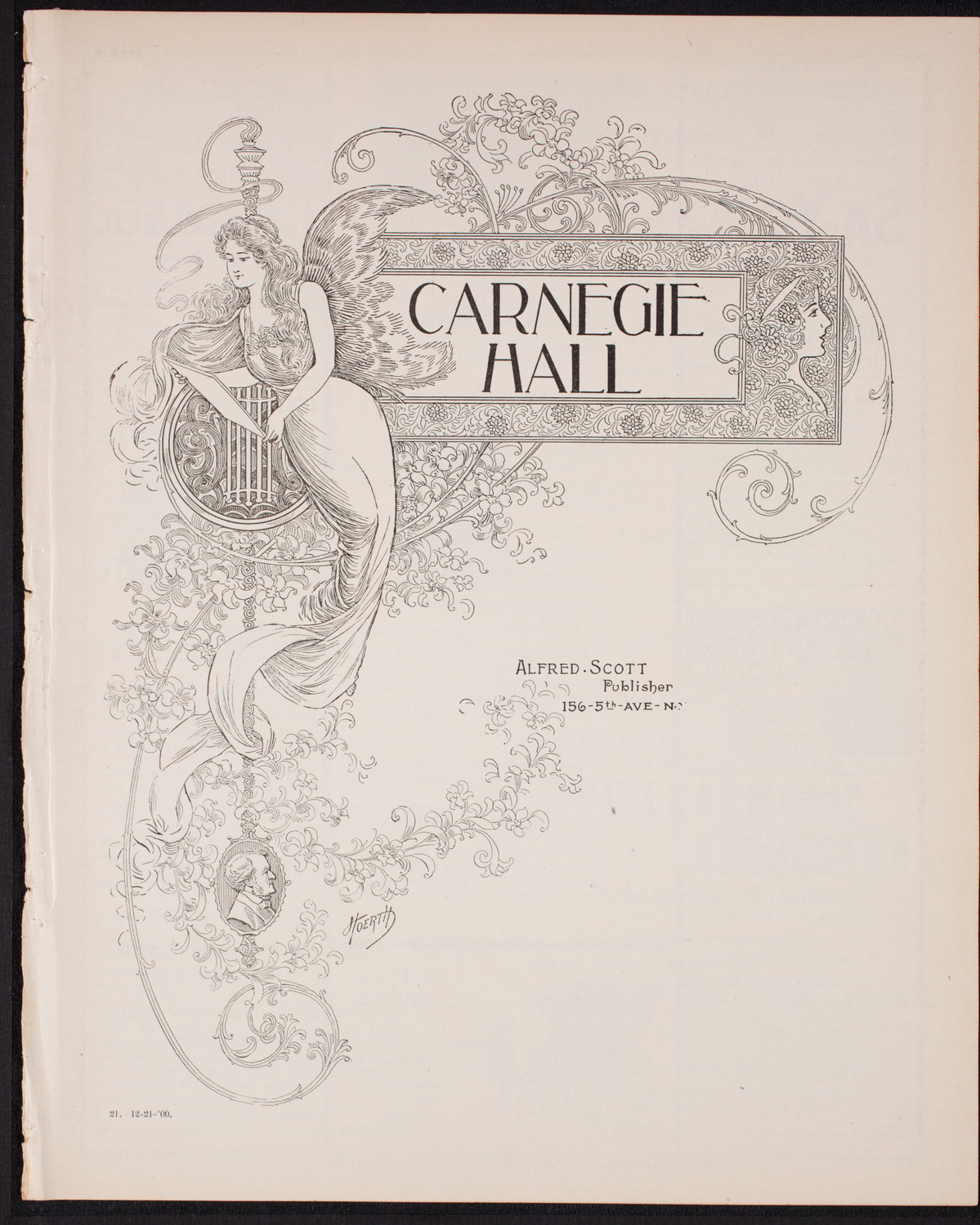 New York Philharmonic, December 21, 1900, program page 1