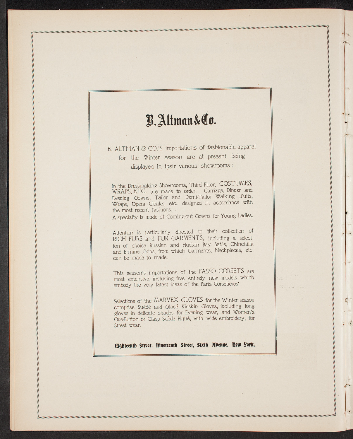 Adelina Patti, November 4, 1903, program page 12