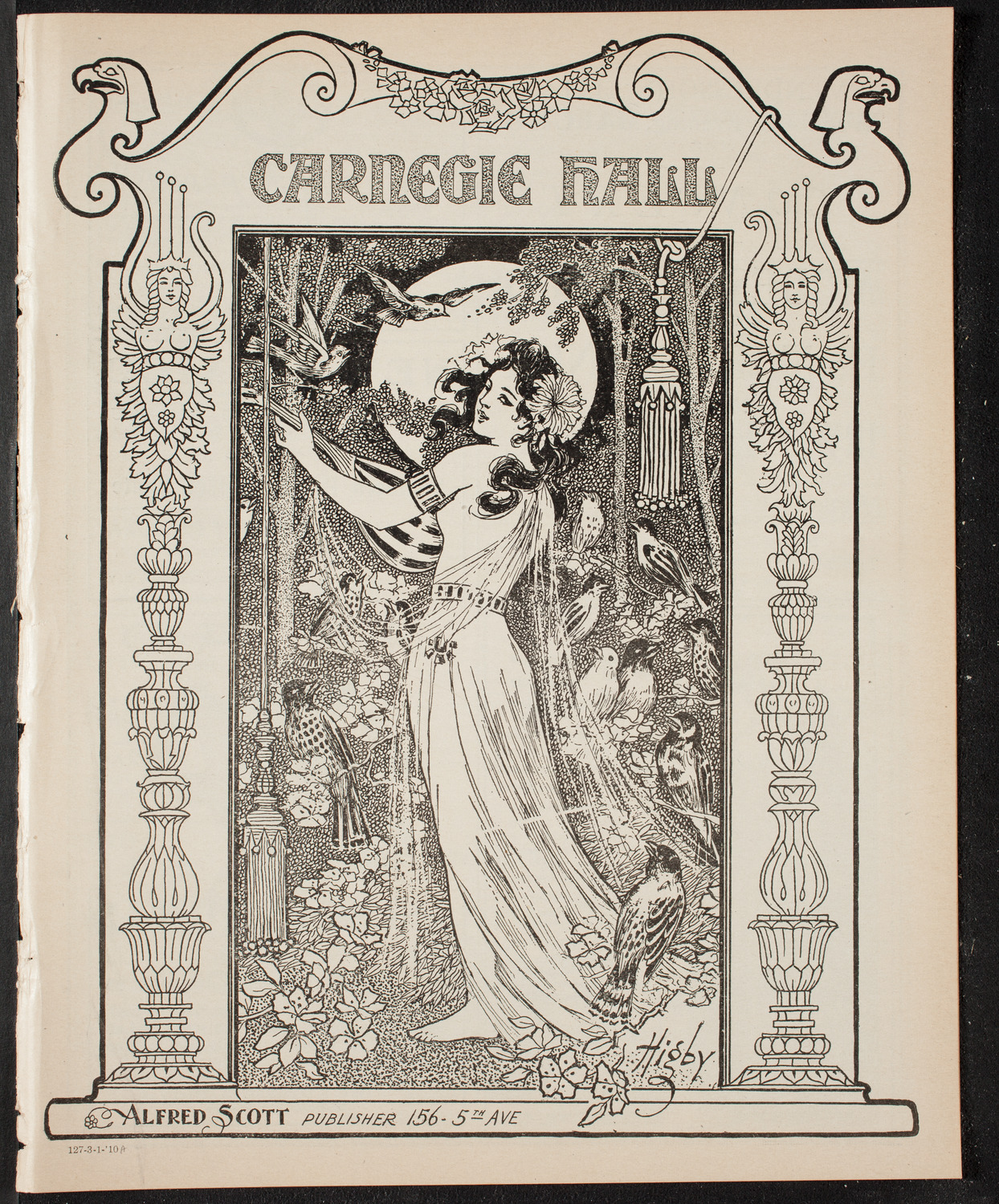Marcella Sembrich, Soprano, March 1, 1910, program page 1