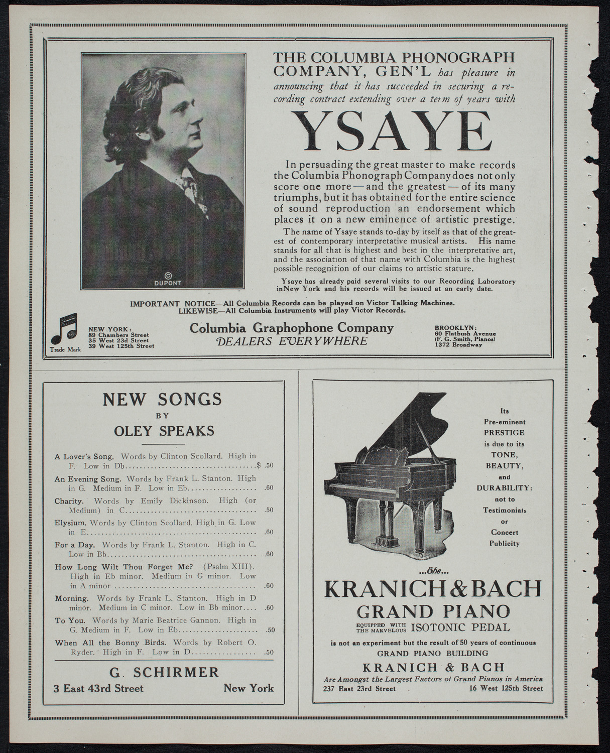 Russian Symphony Society of New York, February 15, 1913, program page 6