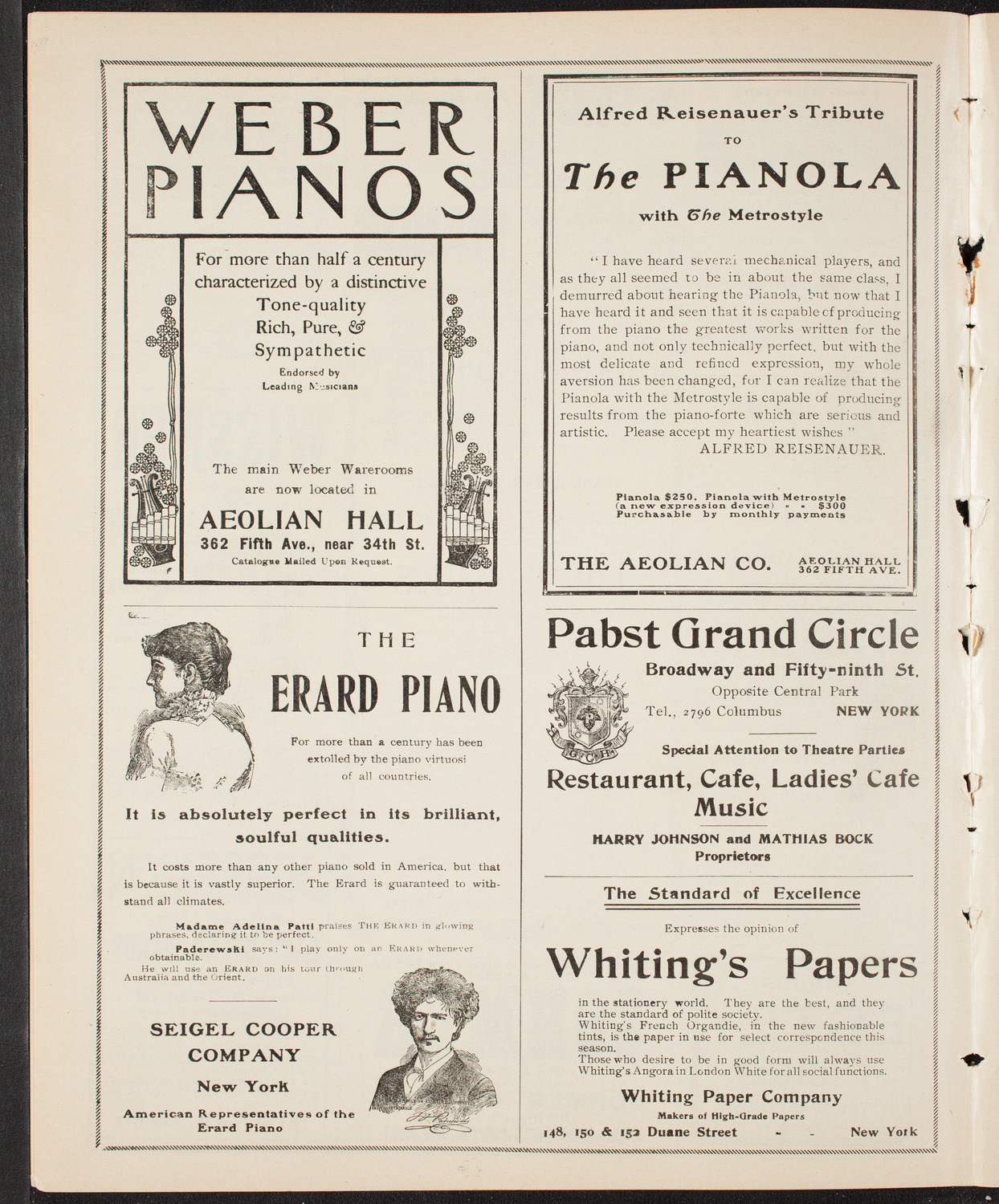 Oratorio Society of New York, March 24, 1904, program page 6
