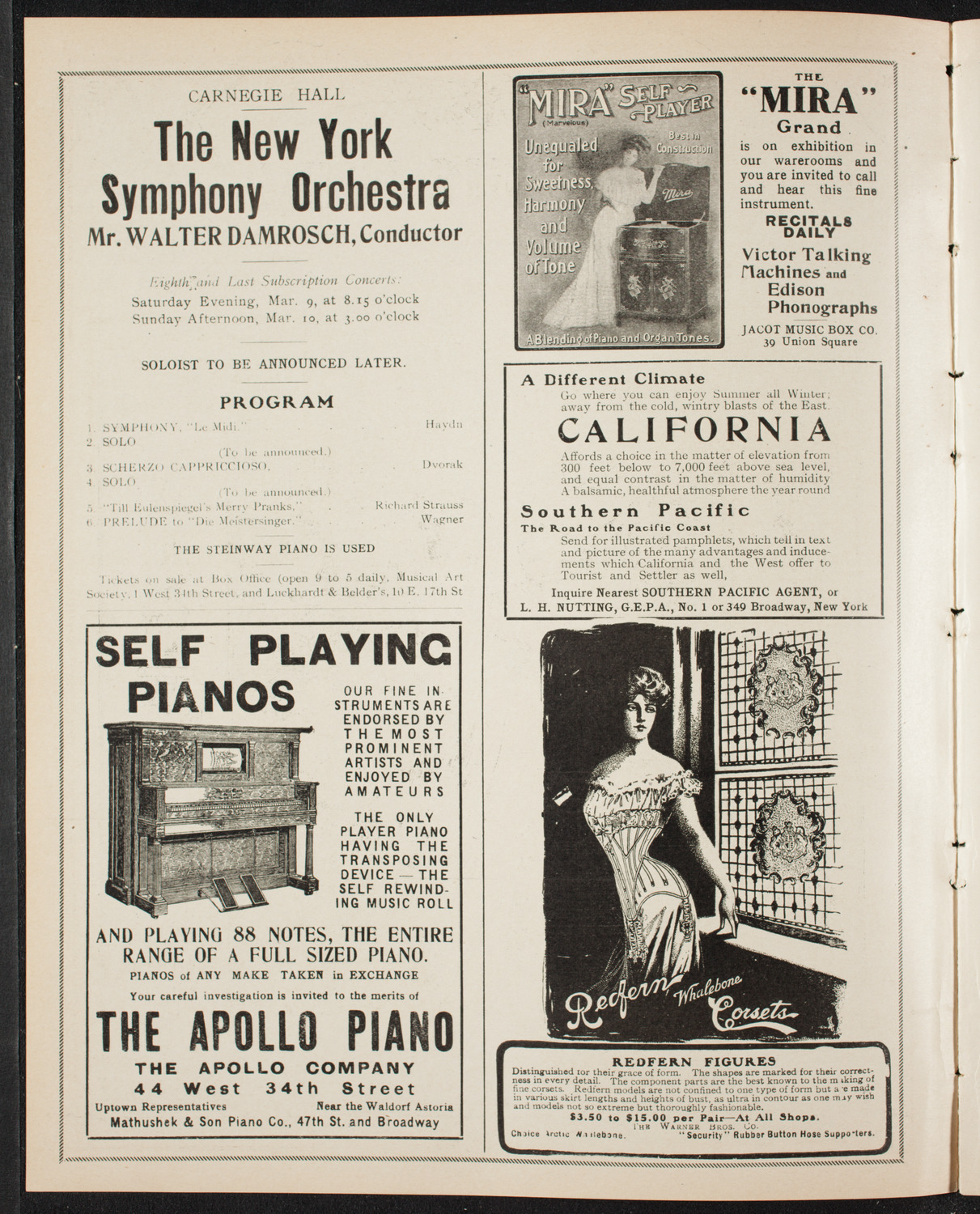 Boston Symphony Orchestra, February 21, 1907, program page 2