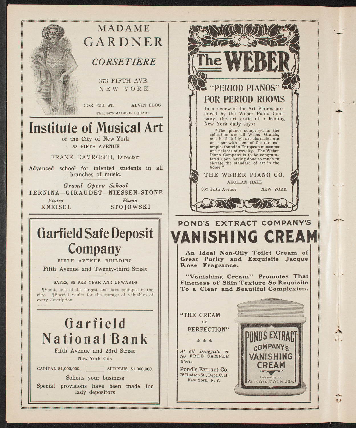 New York Philharmonic, January 20, 1910, program page 6