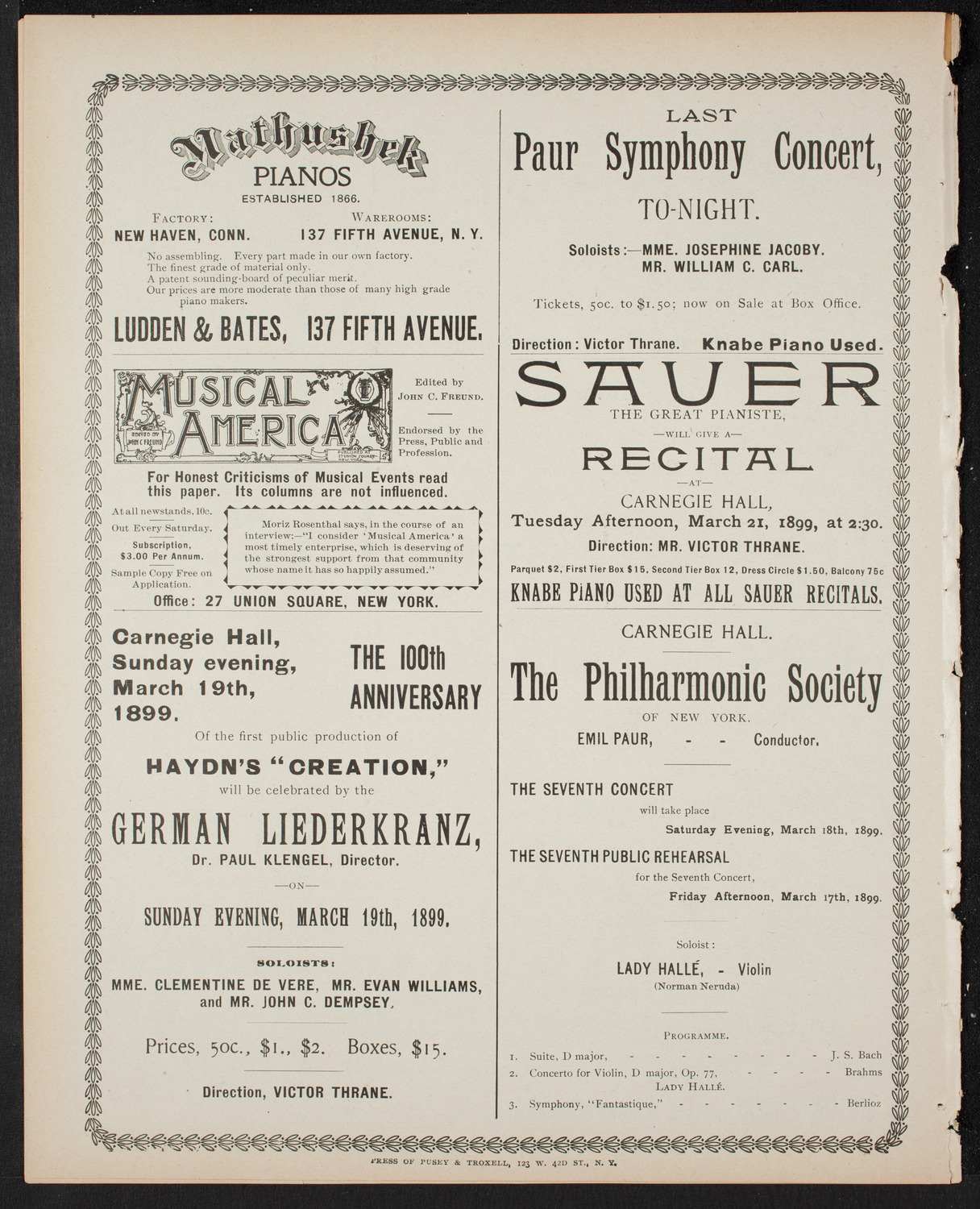 Symphony Concert for Young People, March 11, 1899, program page 8