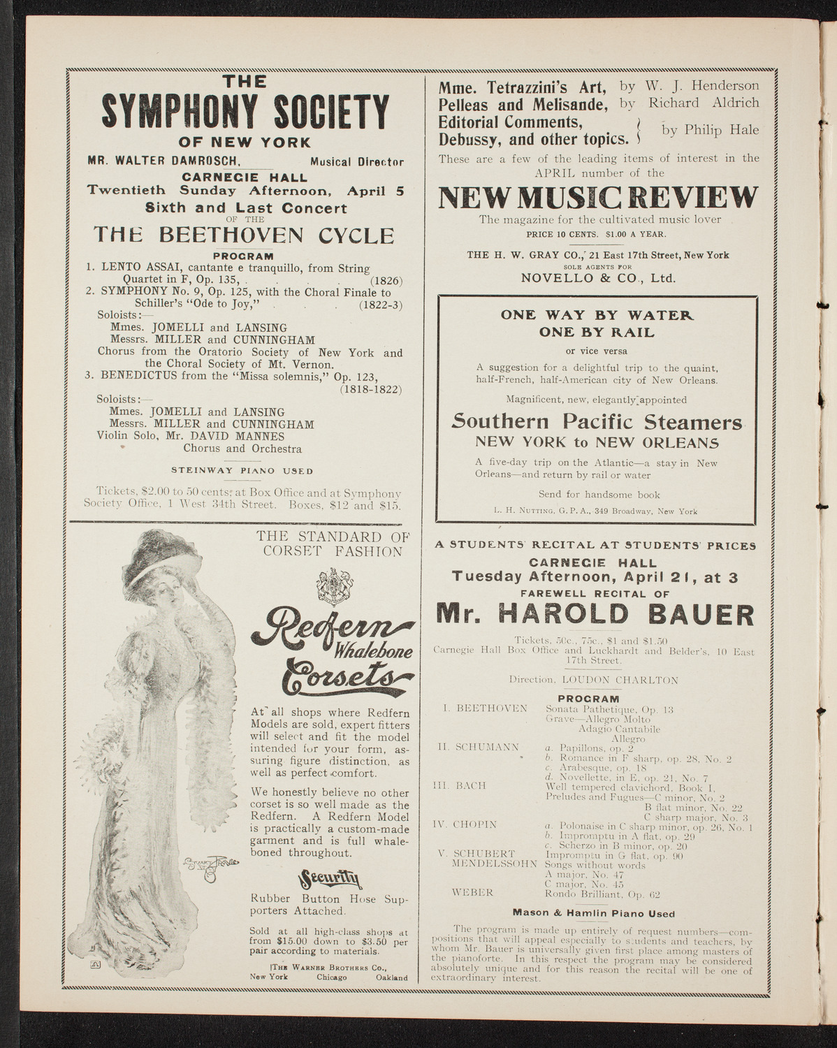 Goethe Festival Faust Centenary, April 2, 1908, program page 2