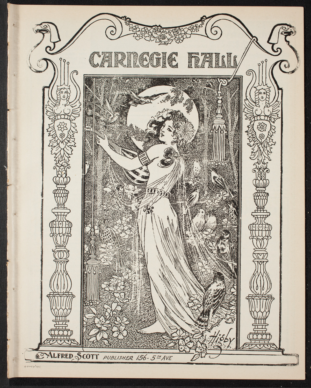 David Bispham, Baritone, October 13, 1907, program page 1