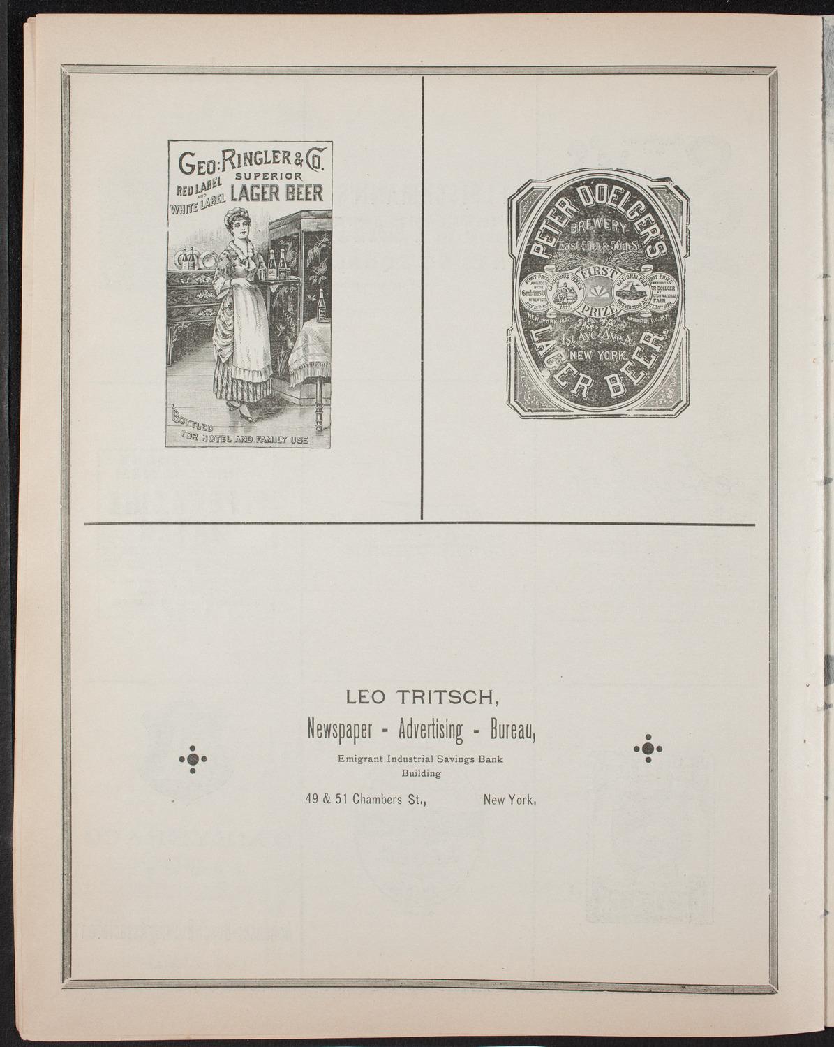 Benefit: German Hospital and Dispensary, January 30, 1893, program page 10