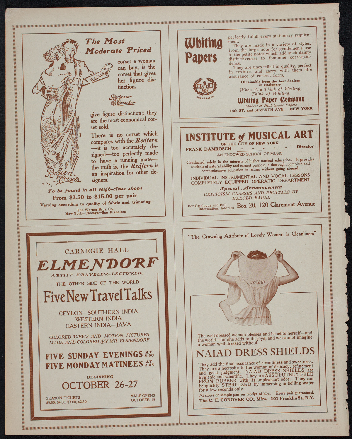 Jenny Dufau, Soprano, October 19, 1913, program page 2