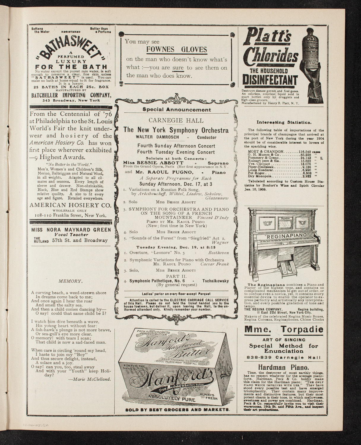Symphony Concert for Young People, December 16, 1905, program page 9