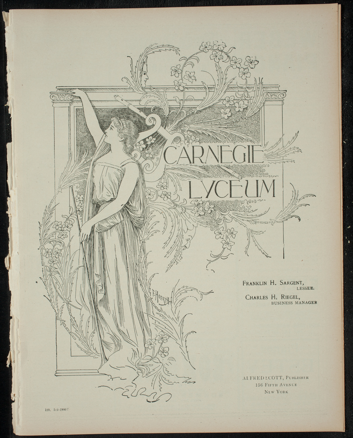 Annual Pupils' Concert given by Mrs. Anna Byrne and Daughters, May 2, 1900, program page 1