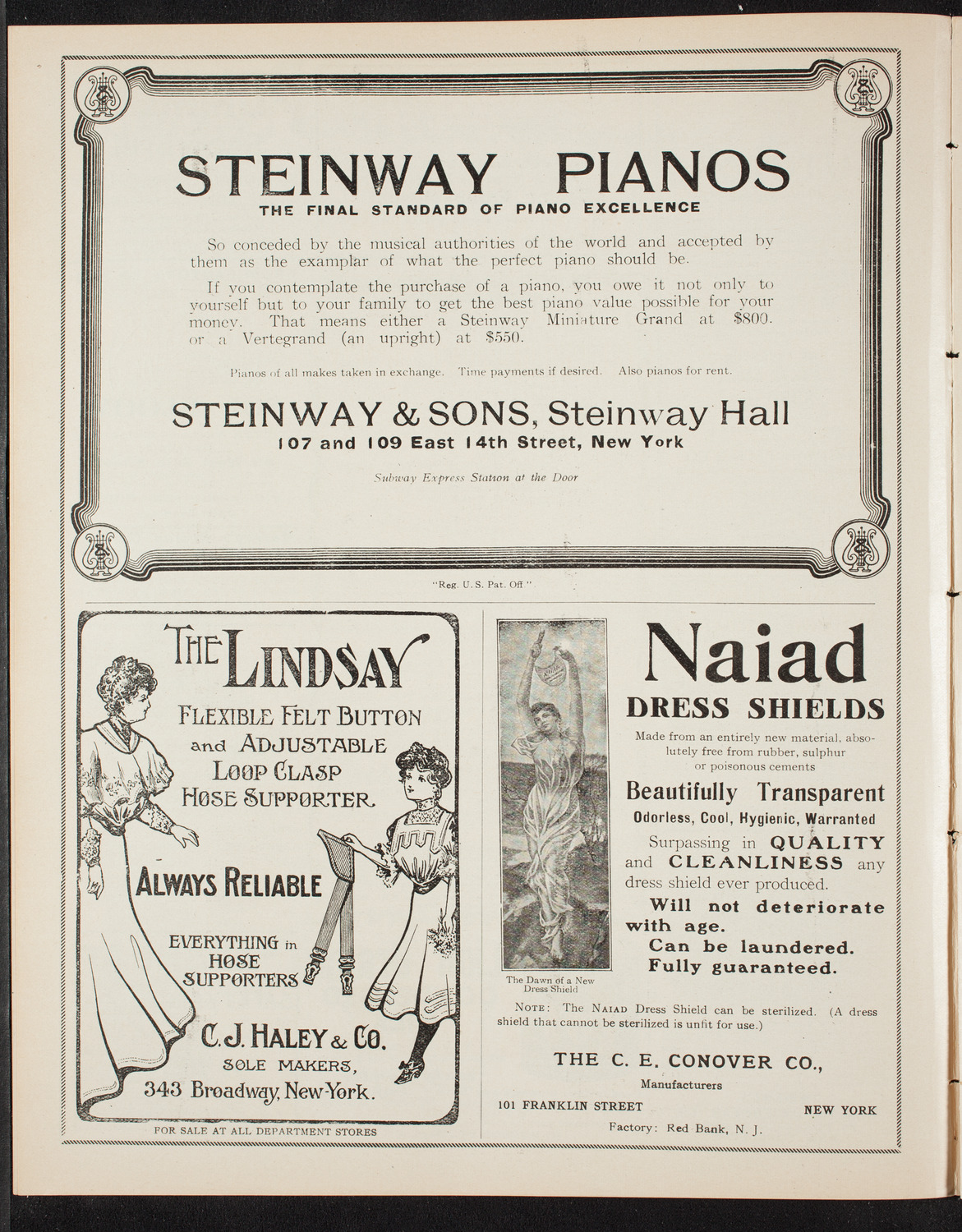 New York Philharmonic, December 13, 1907, program page 4