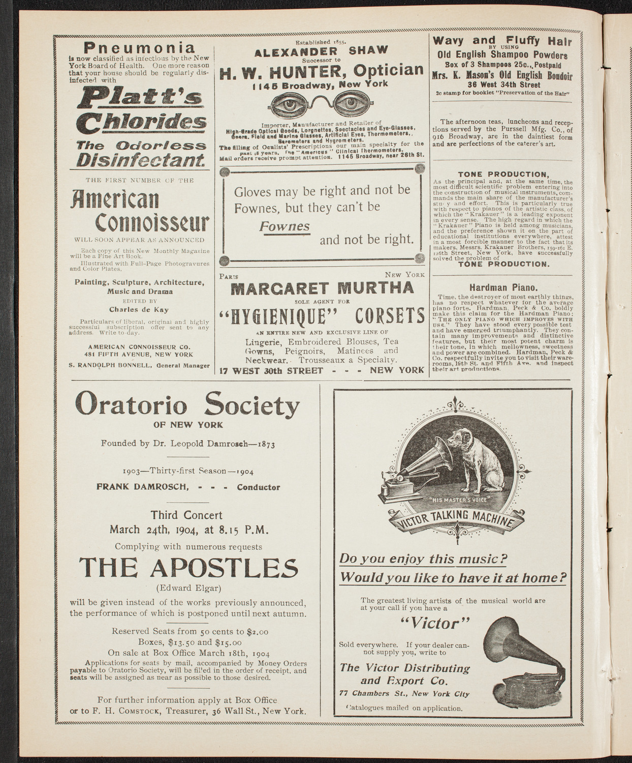 Richard Strauss with Pauline Strauss de Ahna and David Bispham, March 1, 1904, program page 2