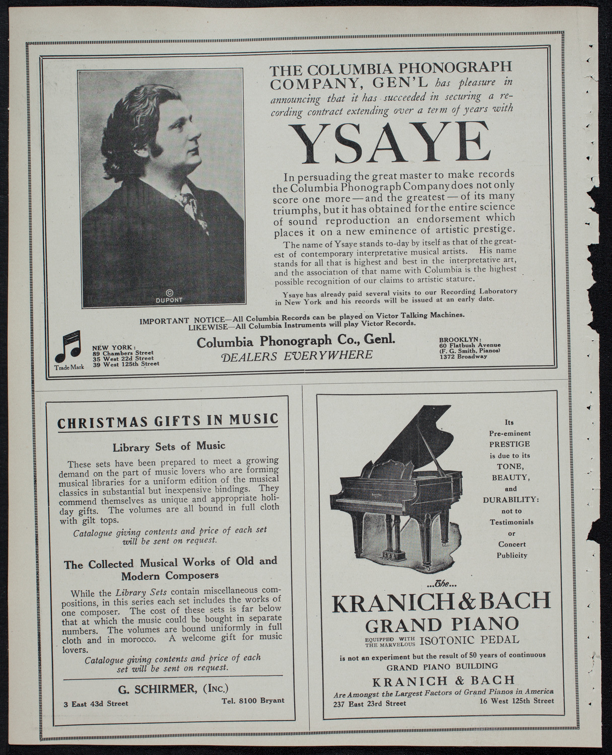 Symphony Concert for Young People: Junior and Senior Orchestras of the Music School Settlement, January 4, 1913, program page 6