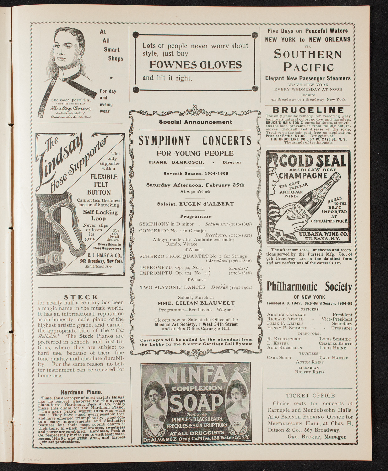 100th Anniversary of the Inauguration of the Movement for Free Schools, February 20, 1905, program page 9
