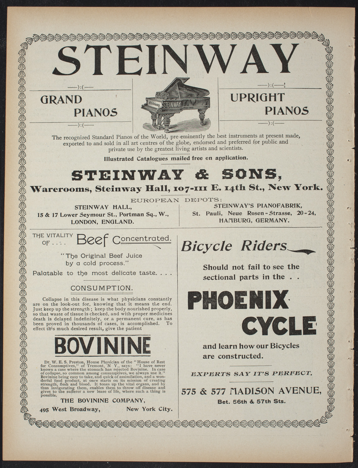 Saturday Morning Conferences on Comparative Literature, March 6, 1897, program page 8