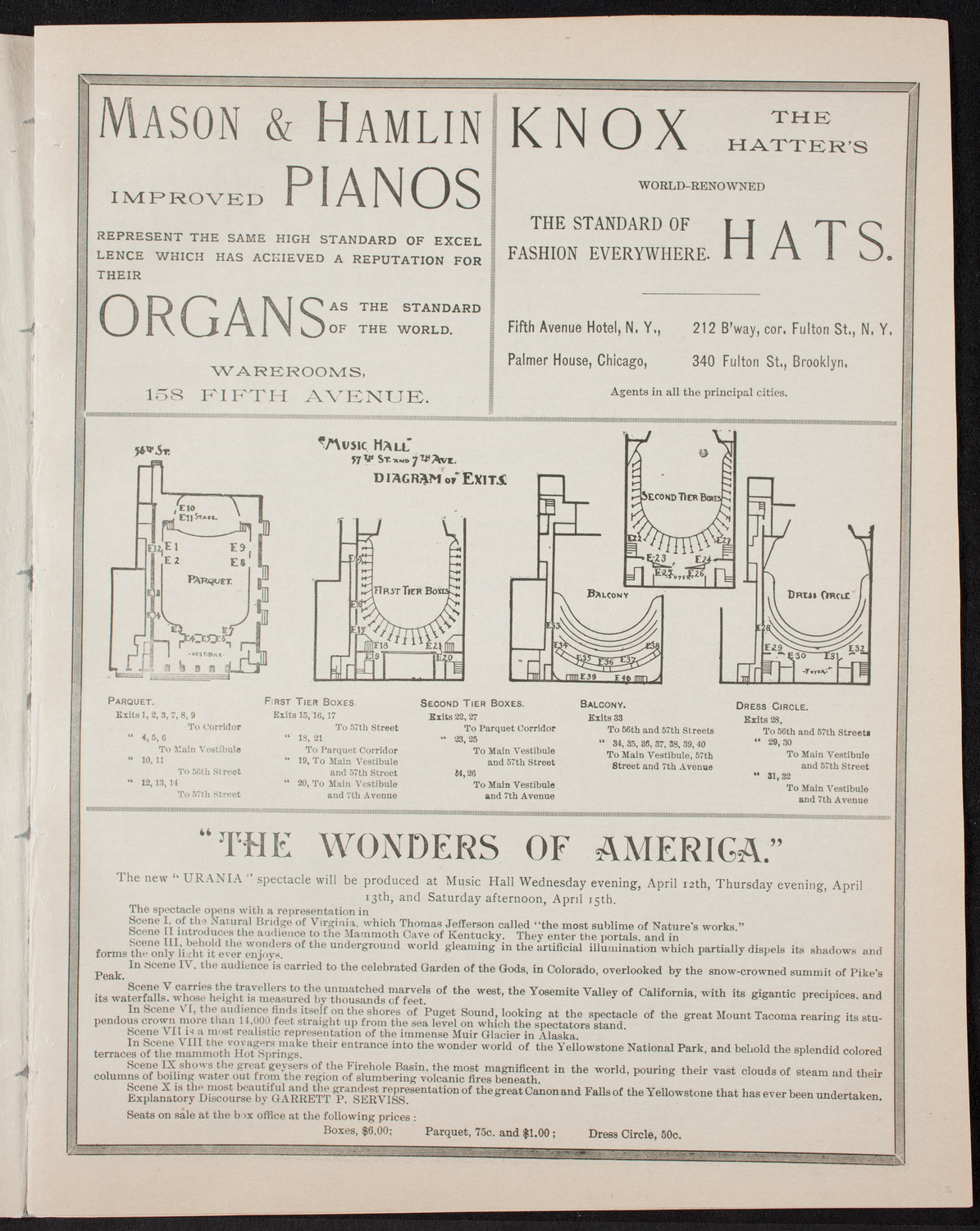 Oratorio Society of New York, April 7, 1893, program page 3