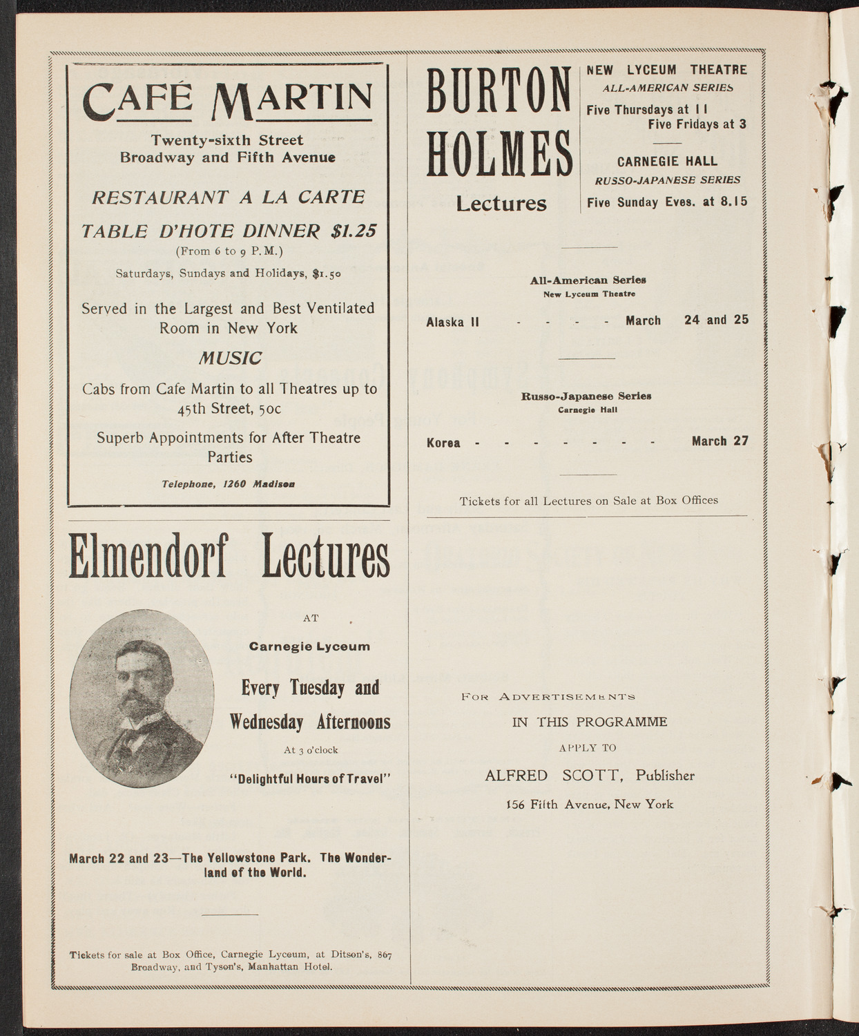 Richard Strauss with Wetzler Symphony Orchestra, March 21, 1904, program page 10