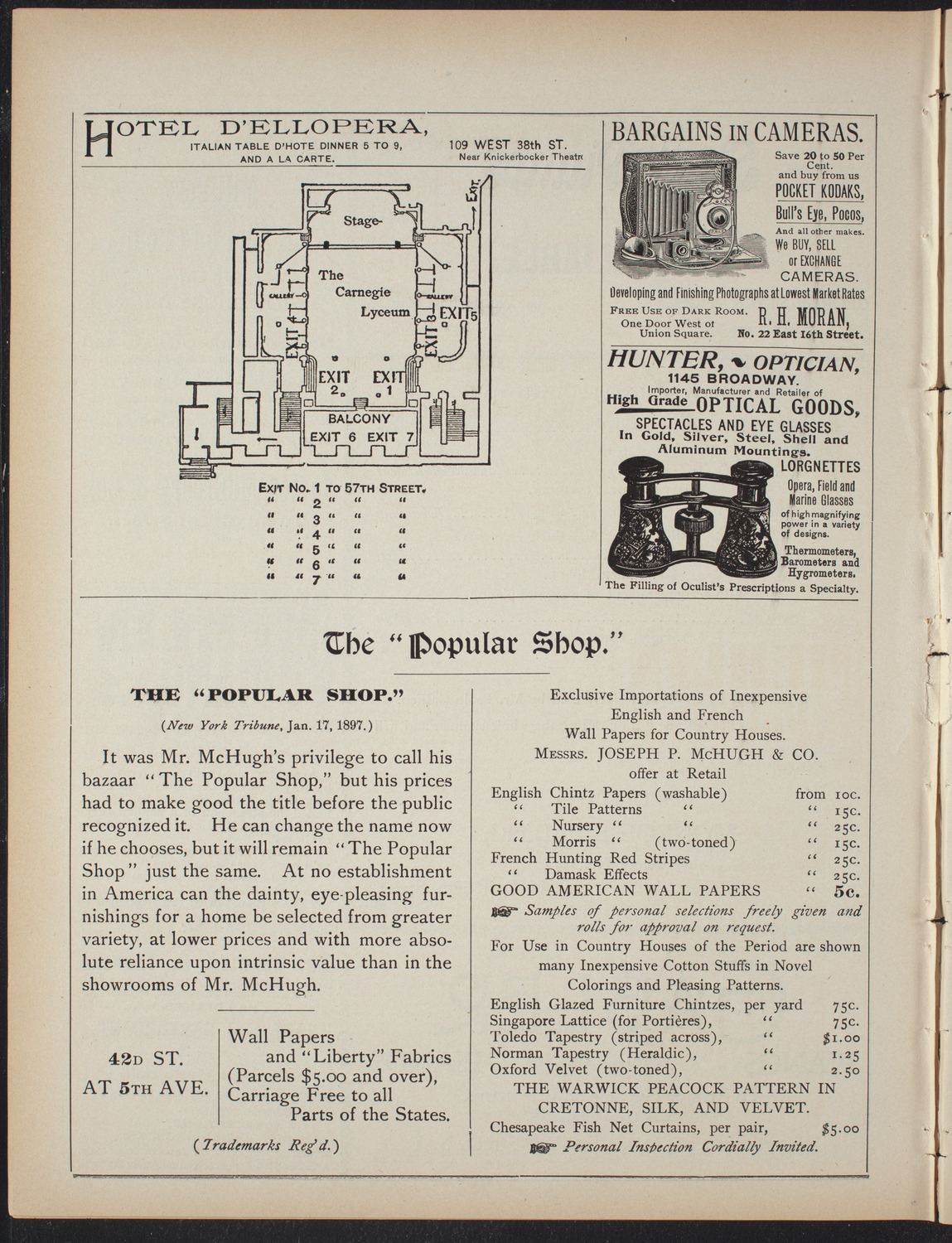 Paolo Gallico and Students, May 11, 1897, program page 6