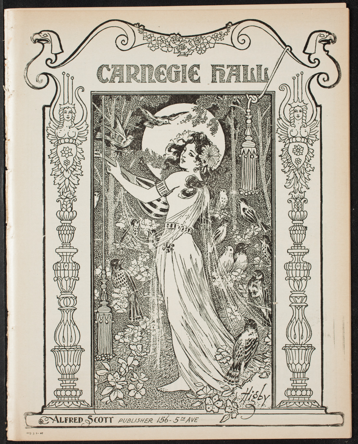 New York Philharmonic, March 1, 1907, program page 1