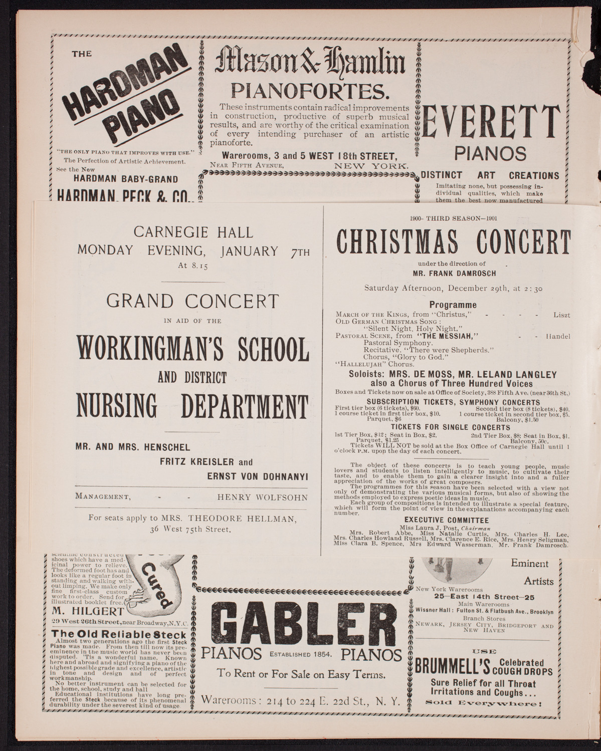 Oratorio Society of New York, December 26, 1900, program page 10