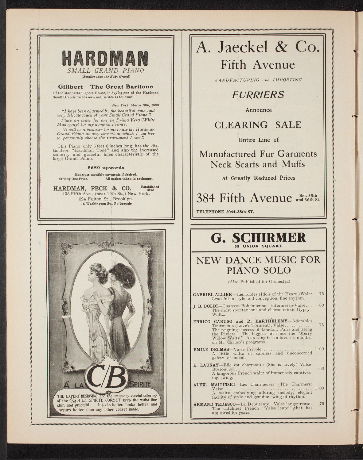 Philanthropic Society Concert, February 7, 1909, program page 8