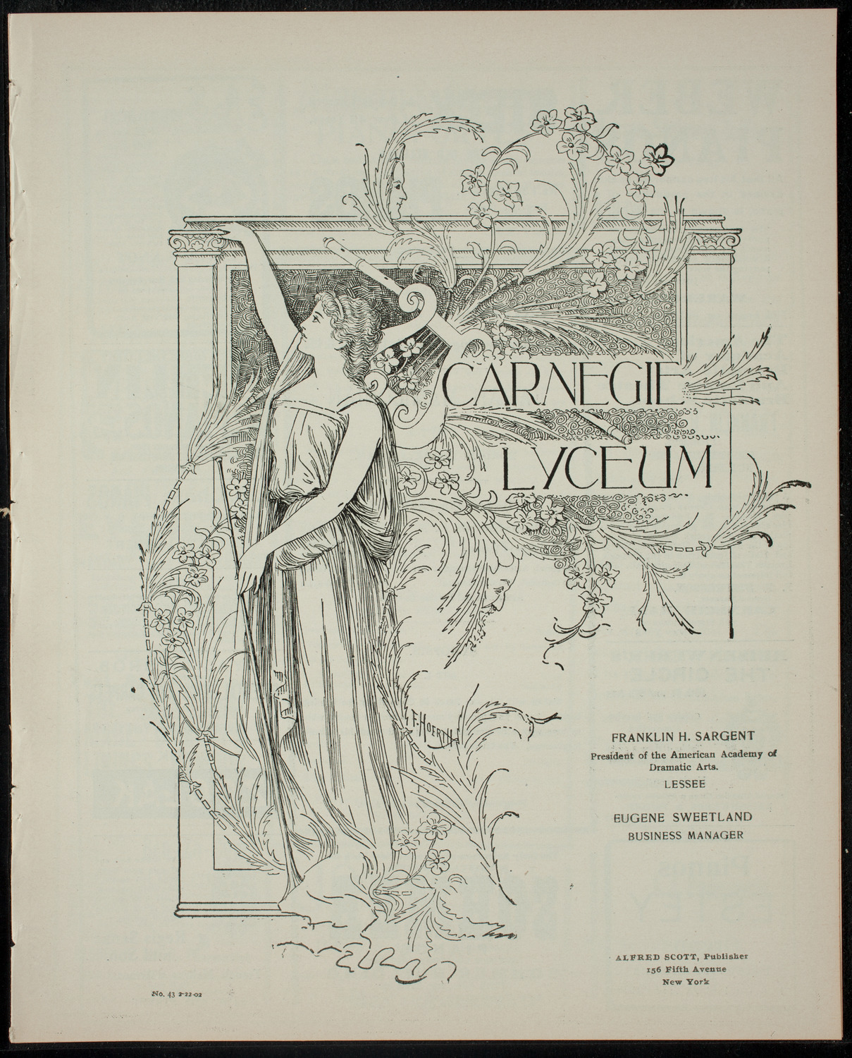 Armenian Dramatic Company of New York, February 22, 1902, program page 1