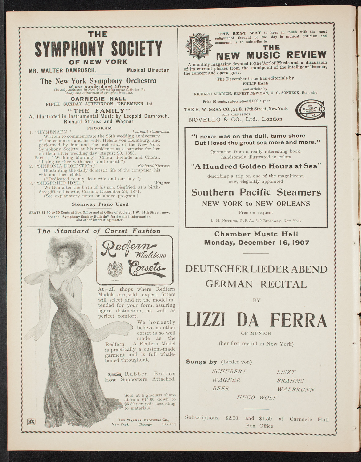 Benefit: St. Mark's Hospital, November 29, 1907, program page 2