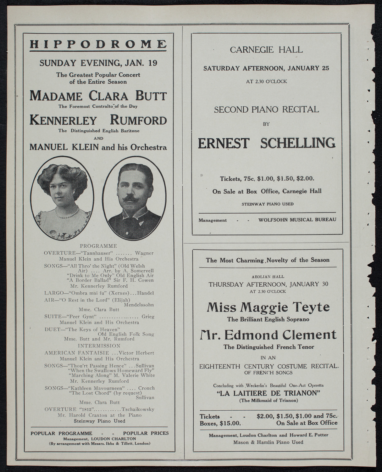 Russian Symphony Society of New York, January 18, 1913, program page 10