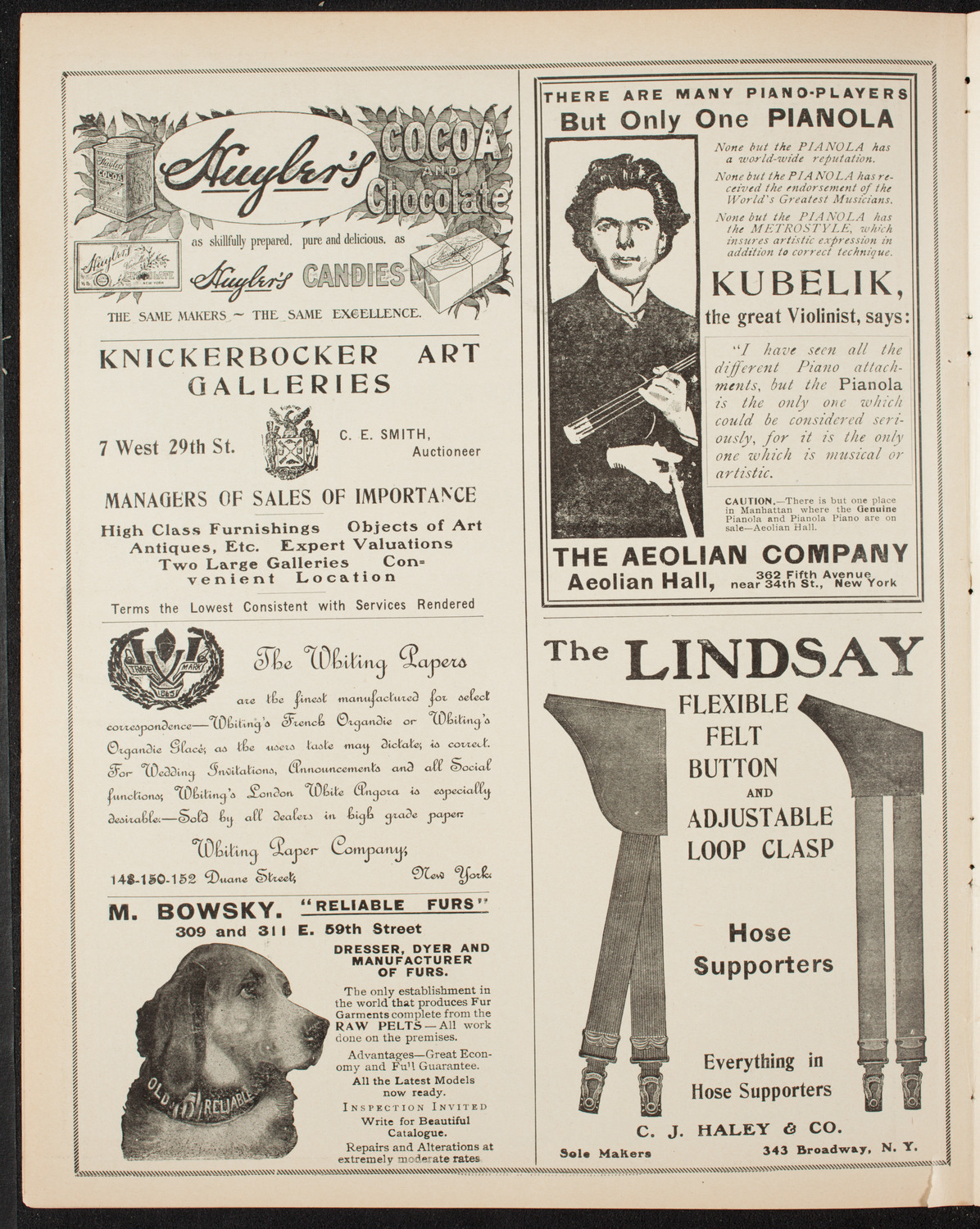 Benefit for San Francisco Earthquake Victims, May 7, 1906, program page 6