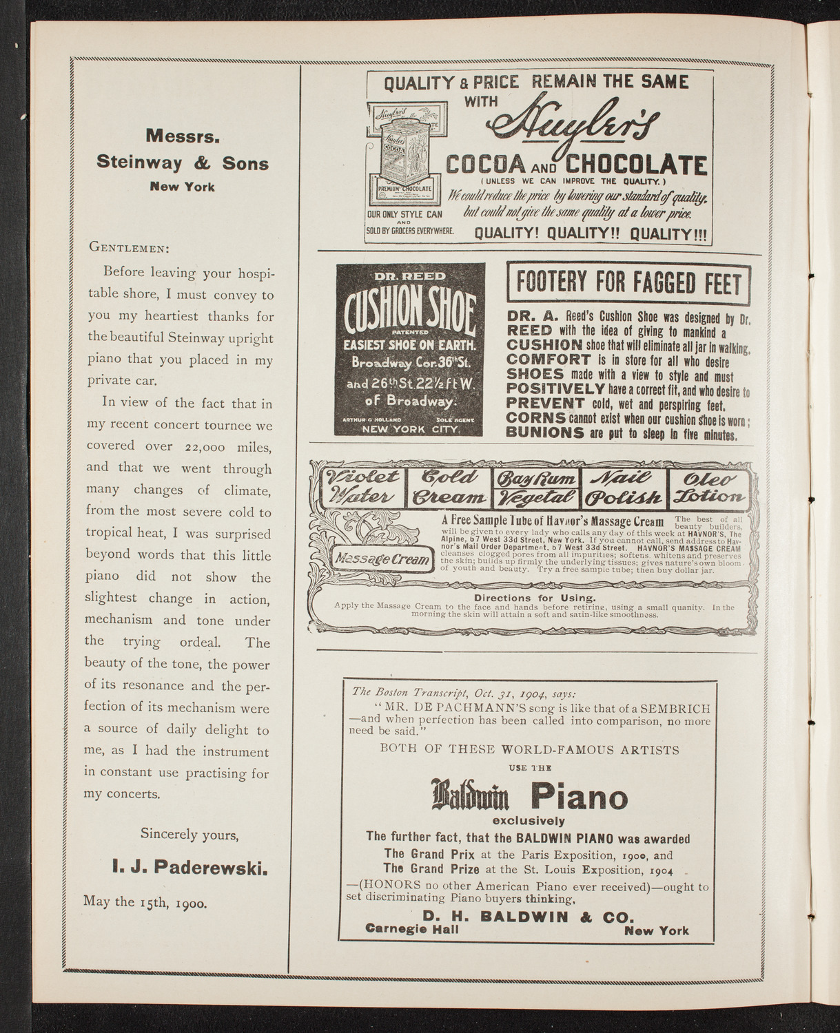 Graduation: College of Pharmacy of the City of New York, April 27, 1905, program page 4