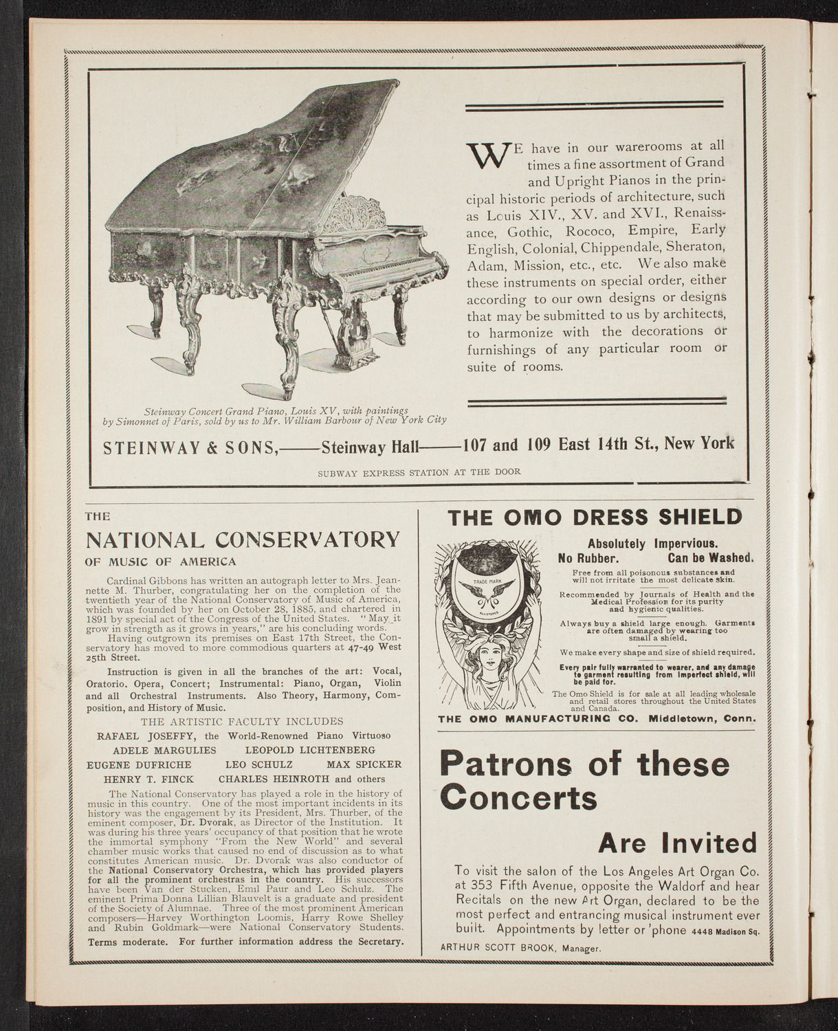 Boston Symphony Orchestra, November 9, 1905, program page 4