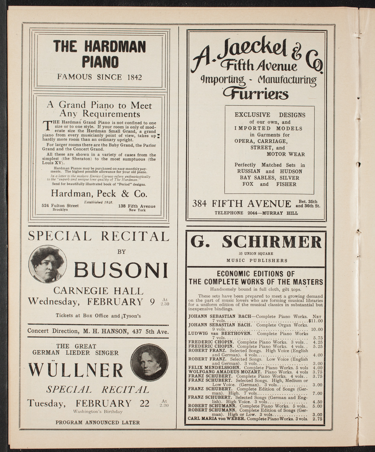 Meeting: The Civic Forum, February 1, 1910, program page 8