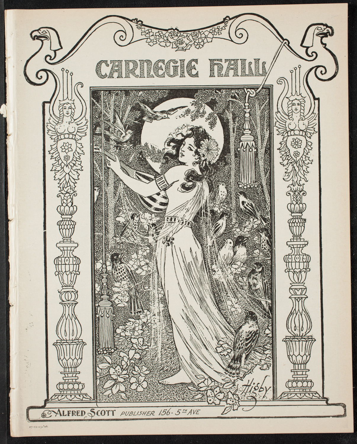 People's Symphony Concert, November 23, 1906, program page 1