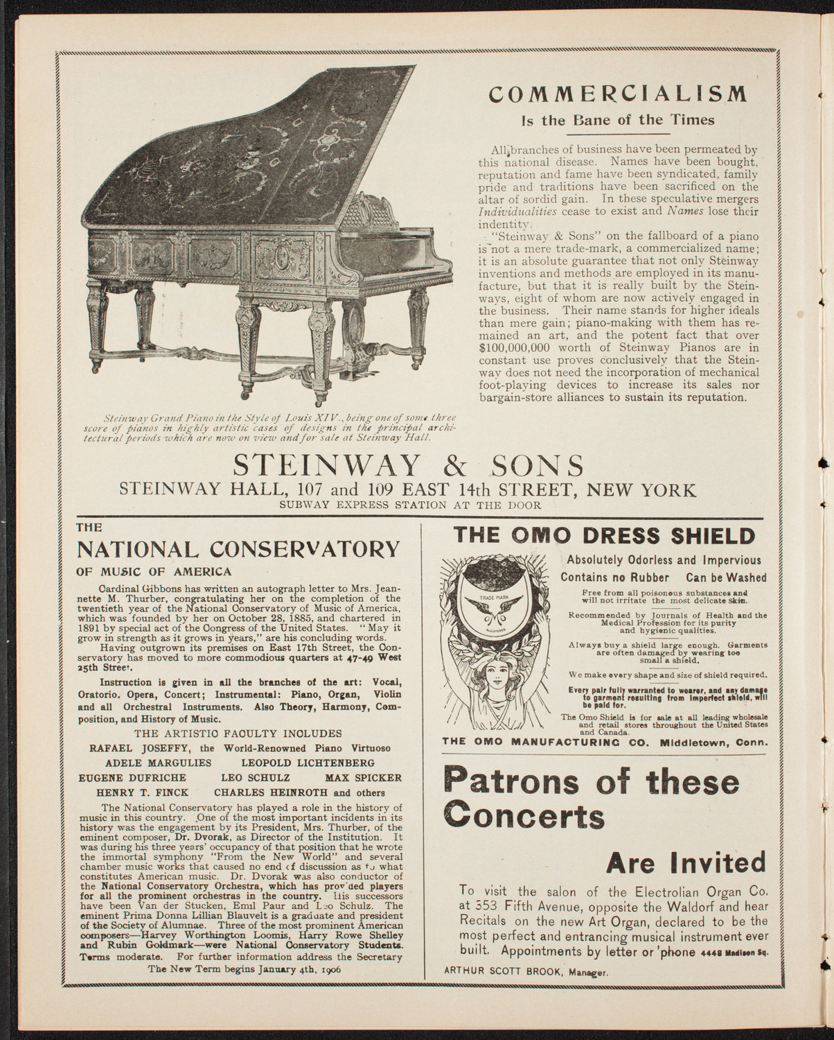Josef Lhévinne, Piano, March 11, 1906, program page 4
