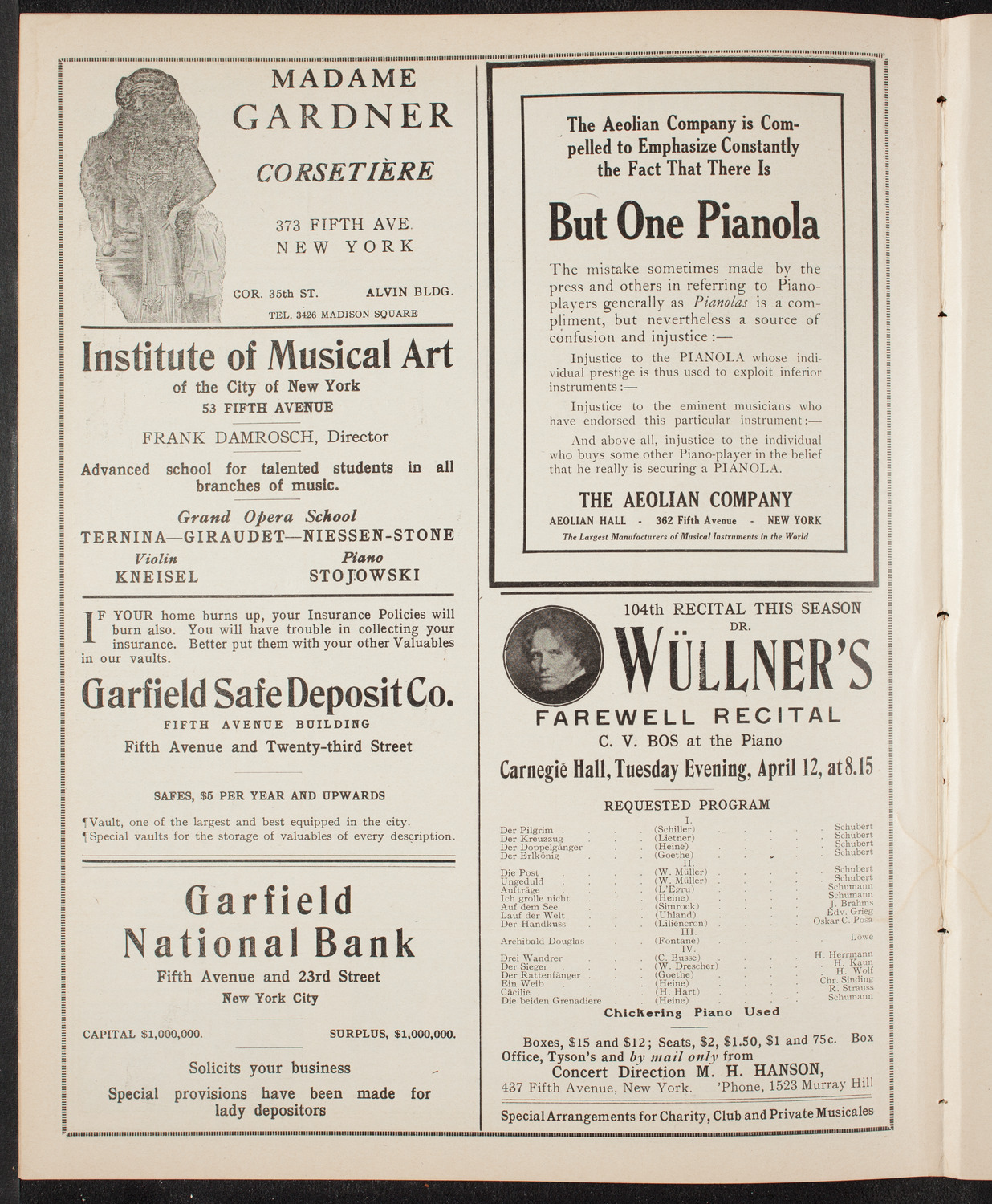 Newman's Illustrated Talks on Travel Topics, April 3, 1910, program page 6