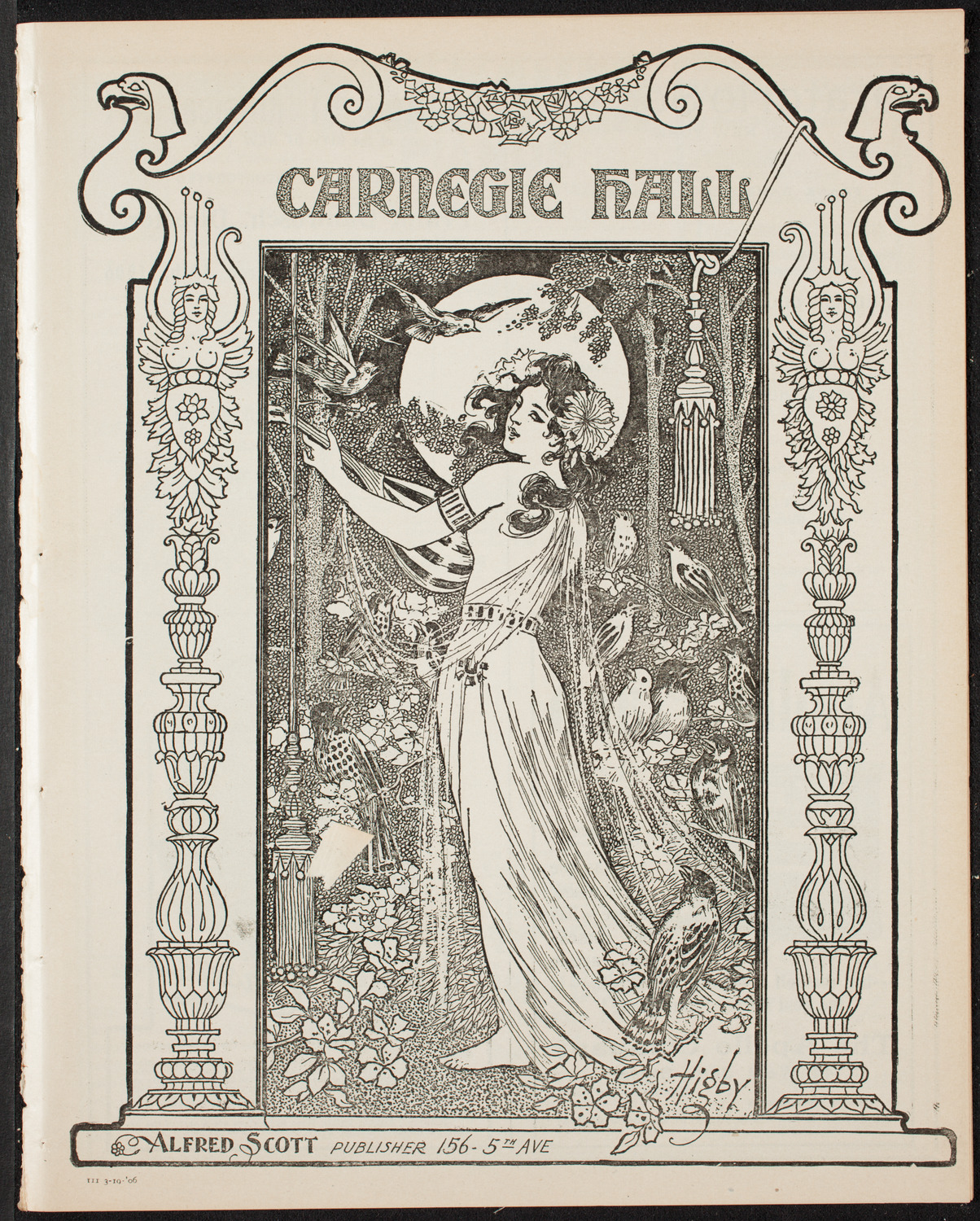 Elmendorf Lecture: Northern Italy, March 19, 1906, program page 1