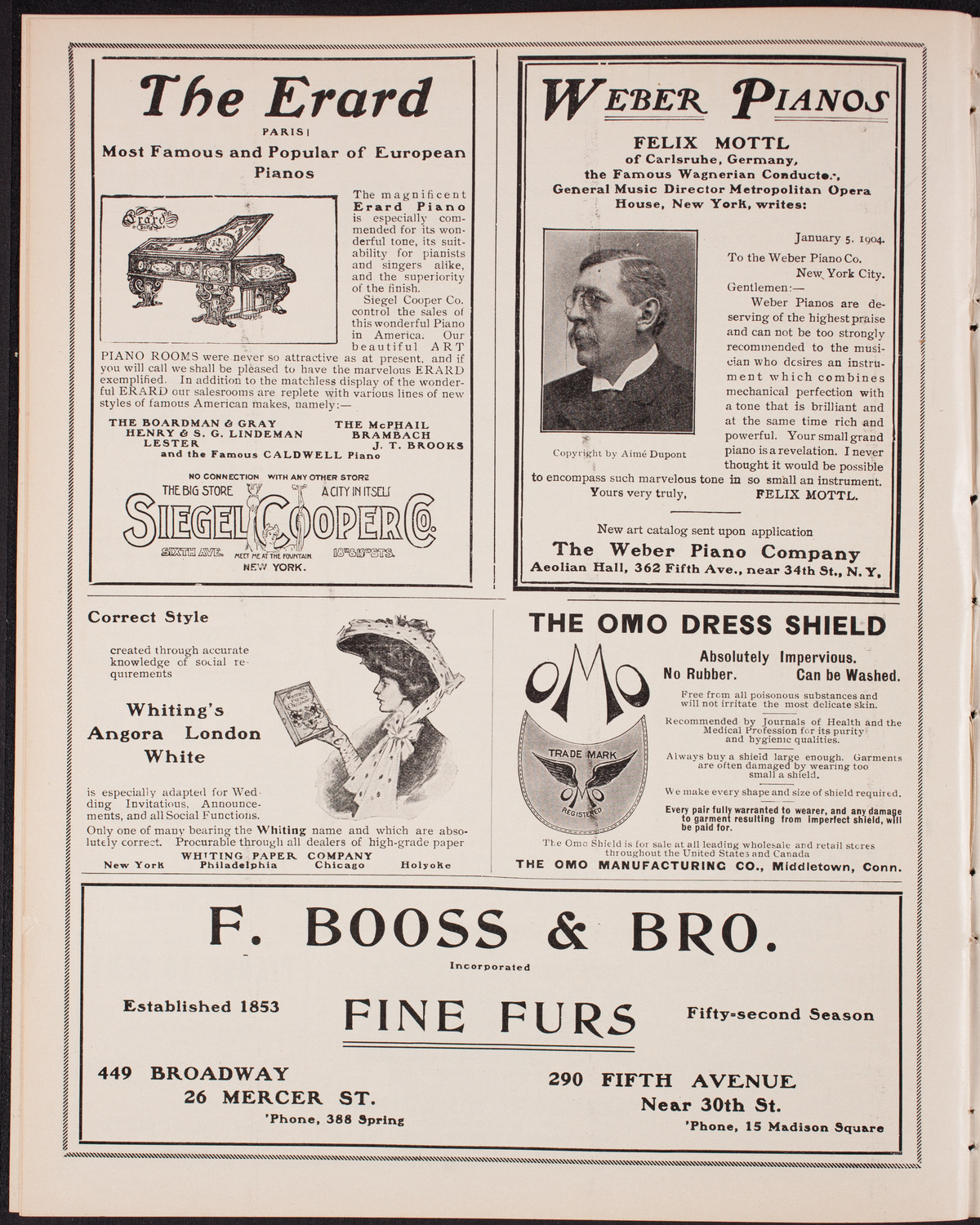 Sousa and His Band, December 25, 1904, program page 6