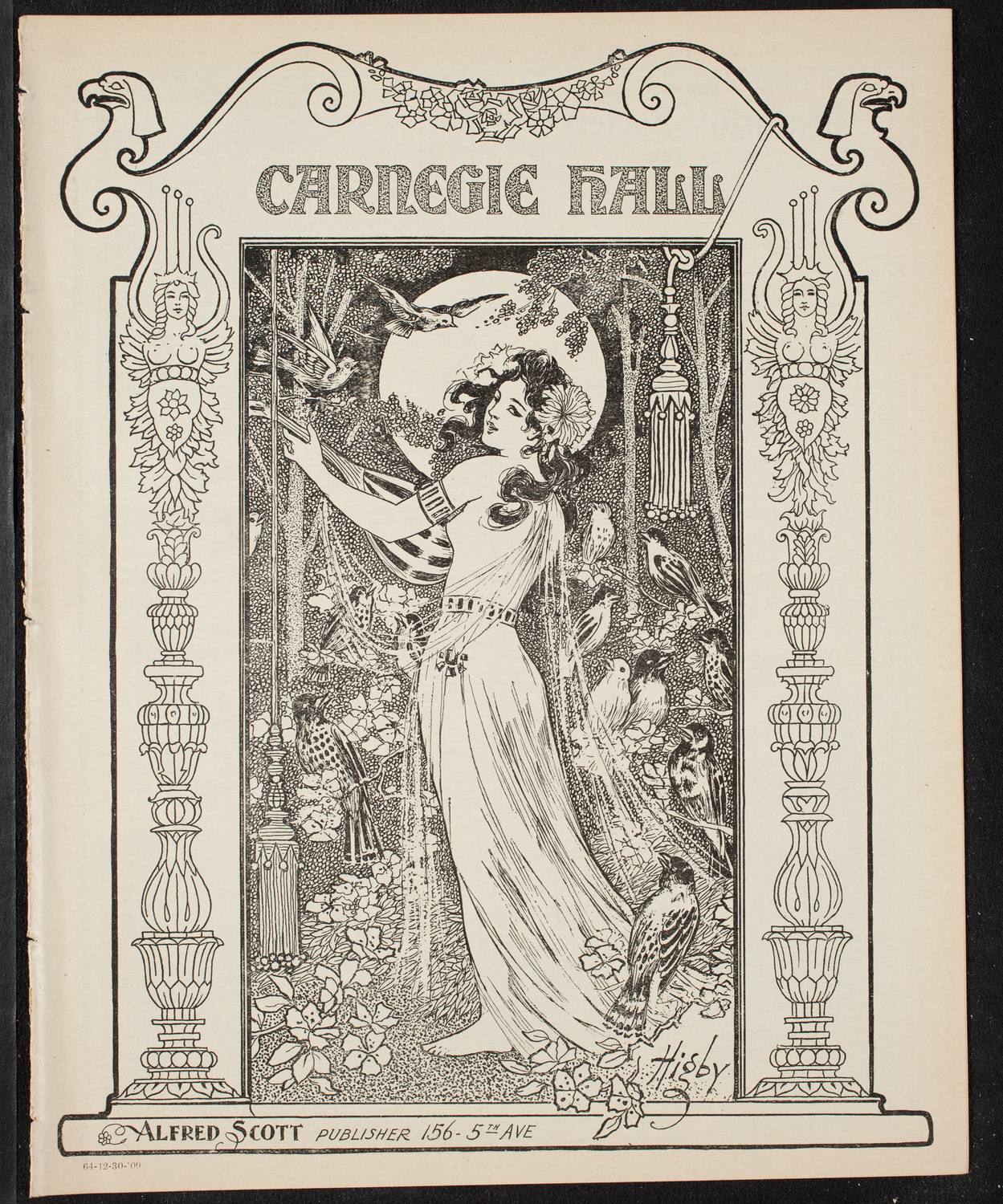 Oratorio Society of New York, December 30, 1909, program page 1