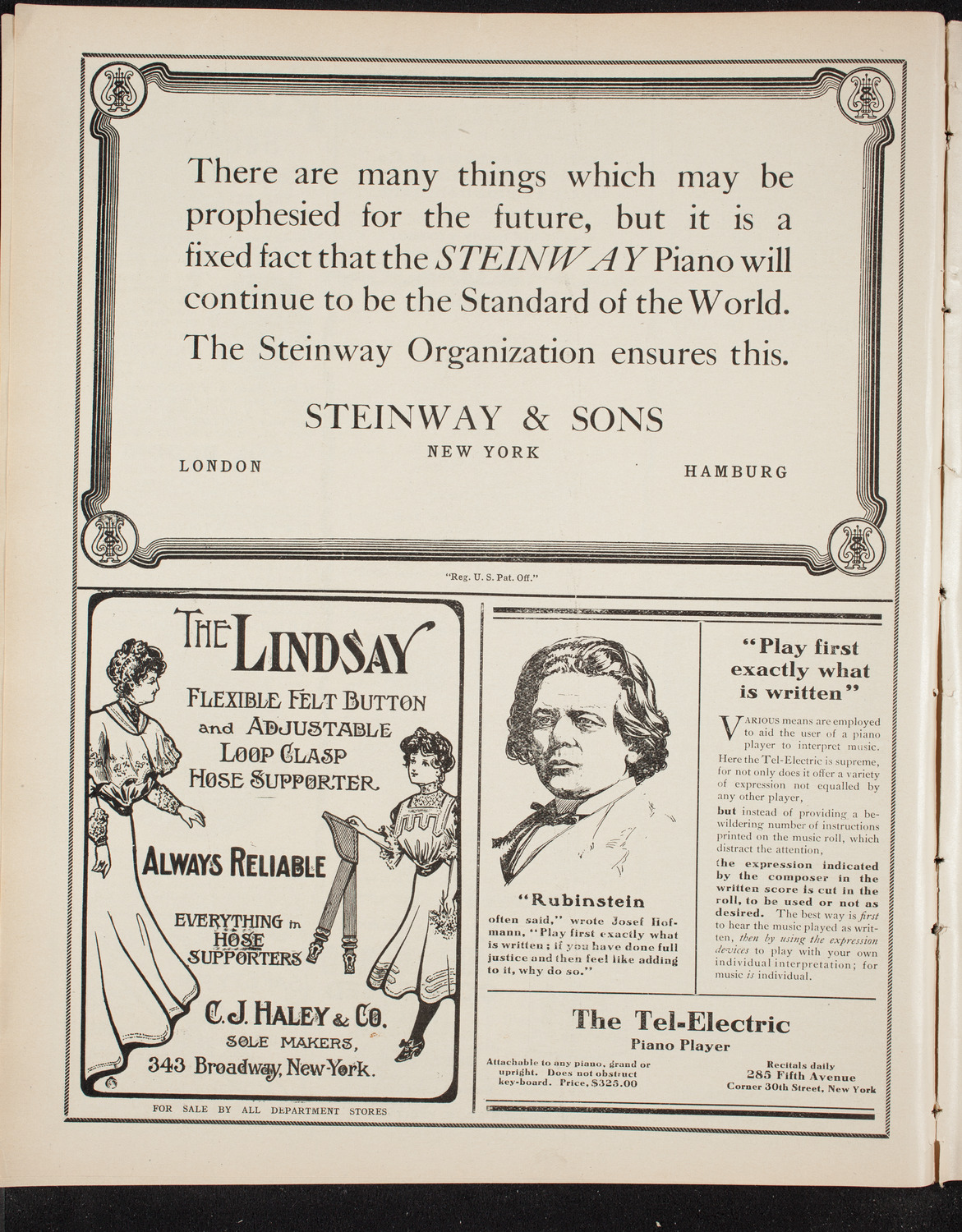 Cécile Chaminade, Composer and Pianist, October 24, 1908, program page 4