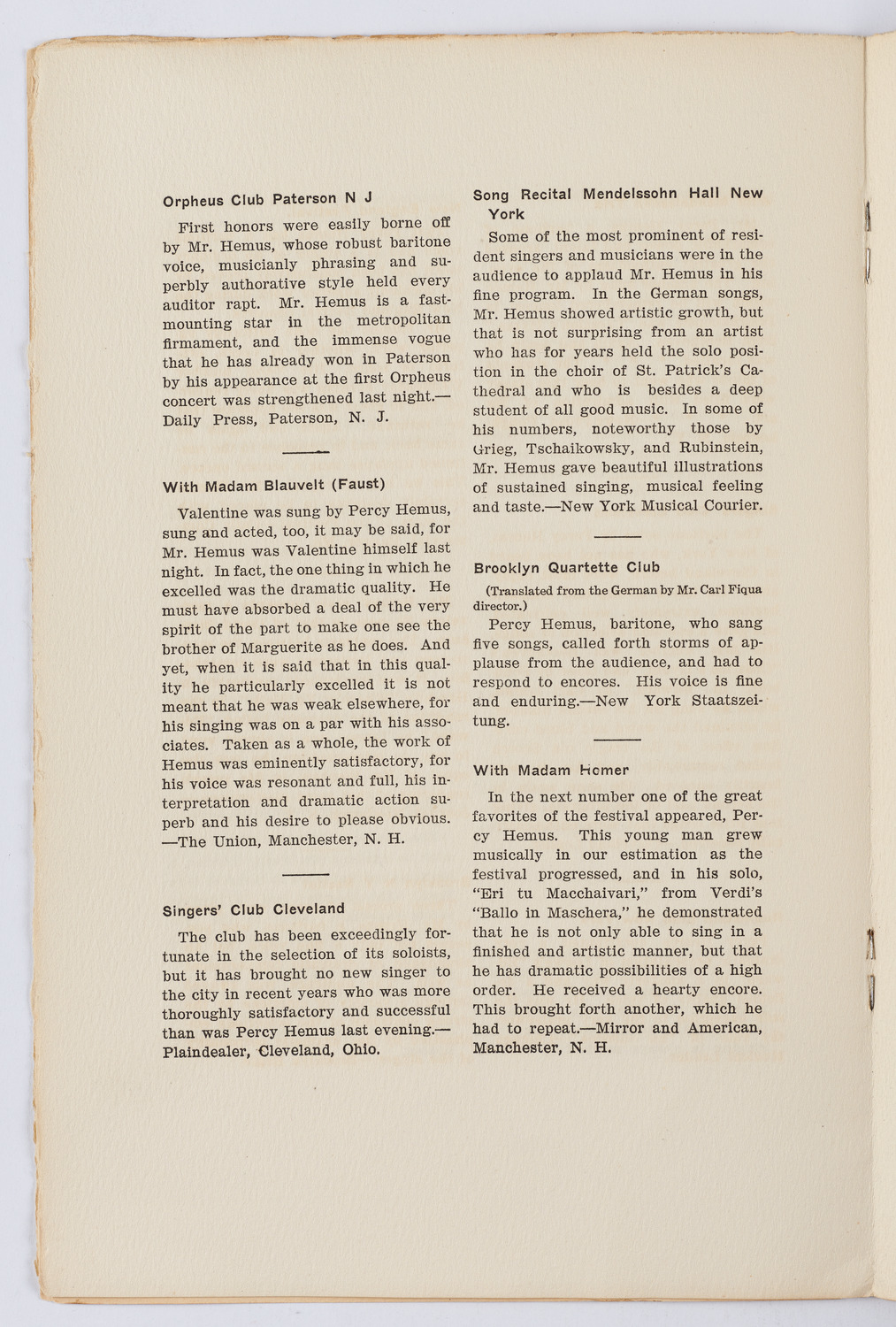 Men's Mass Meeting/ New York Festival Chorus and Orchestra, 1906