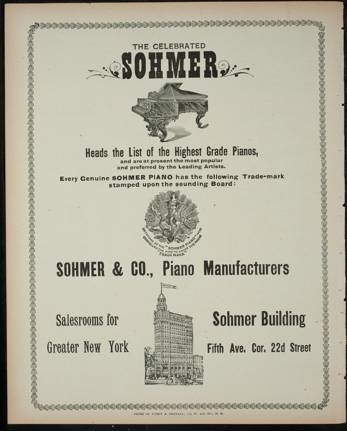 Powers-Arnold Wednesday Morning Musicale, March 8, 1899, program page 8