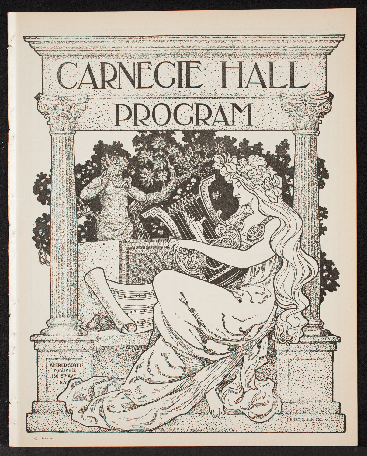 New York Philharmonic, January 30, 1904, program page 1