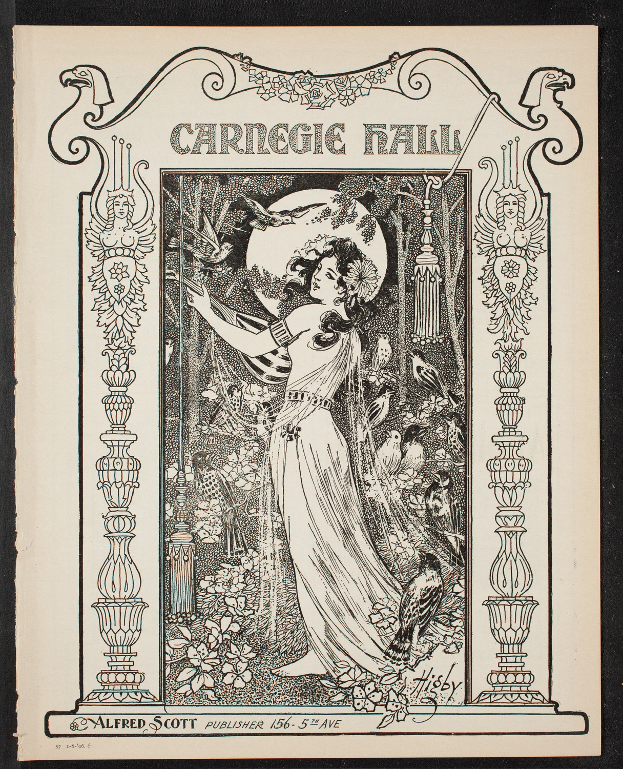 New York Philharmonic, January 6, 1906, program page 1