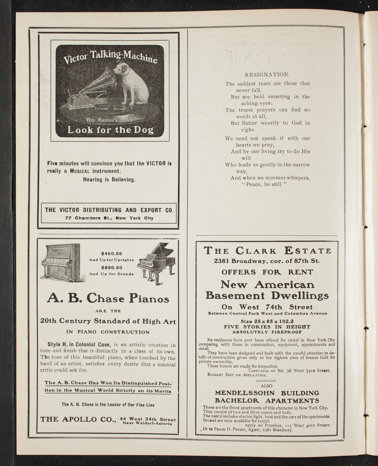 YMCA: Jubilee Mass Meeting, May 7, 1905, program page 2