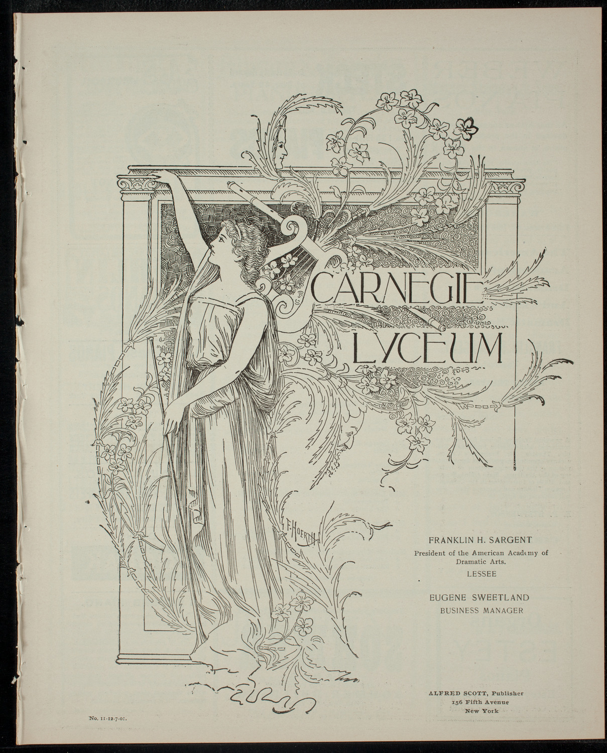 Concert in Aid of The New York Foundling Hospital, December 7, 1901, program page 1