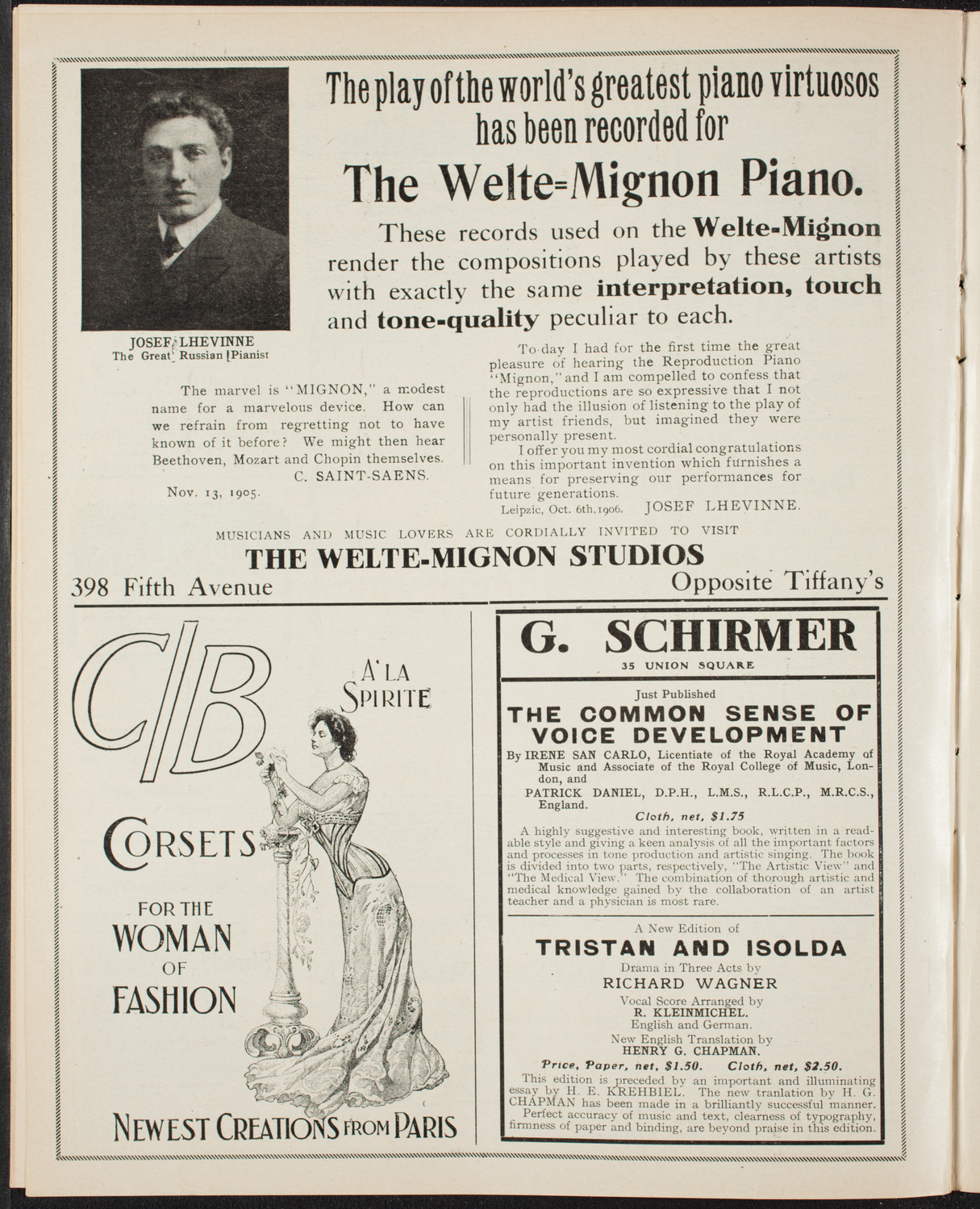 New York Symphony Orchestra, December 30, 1906, program page 8