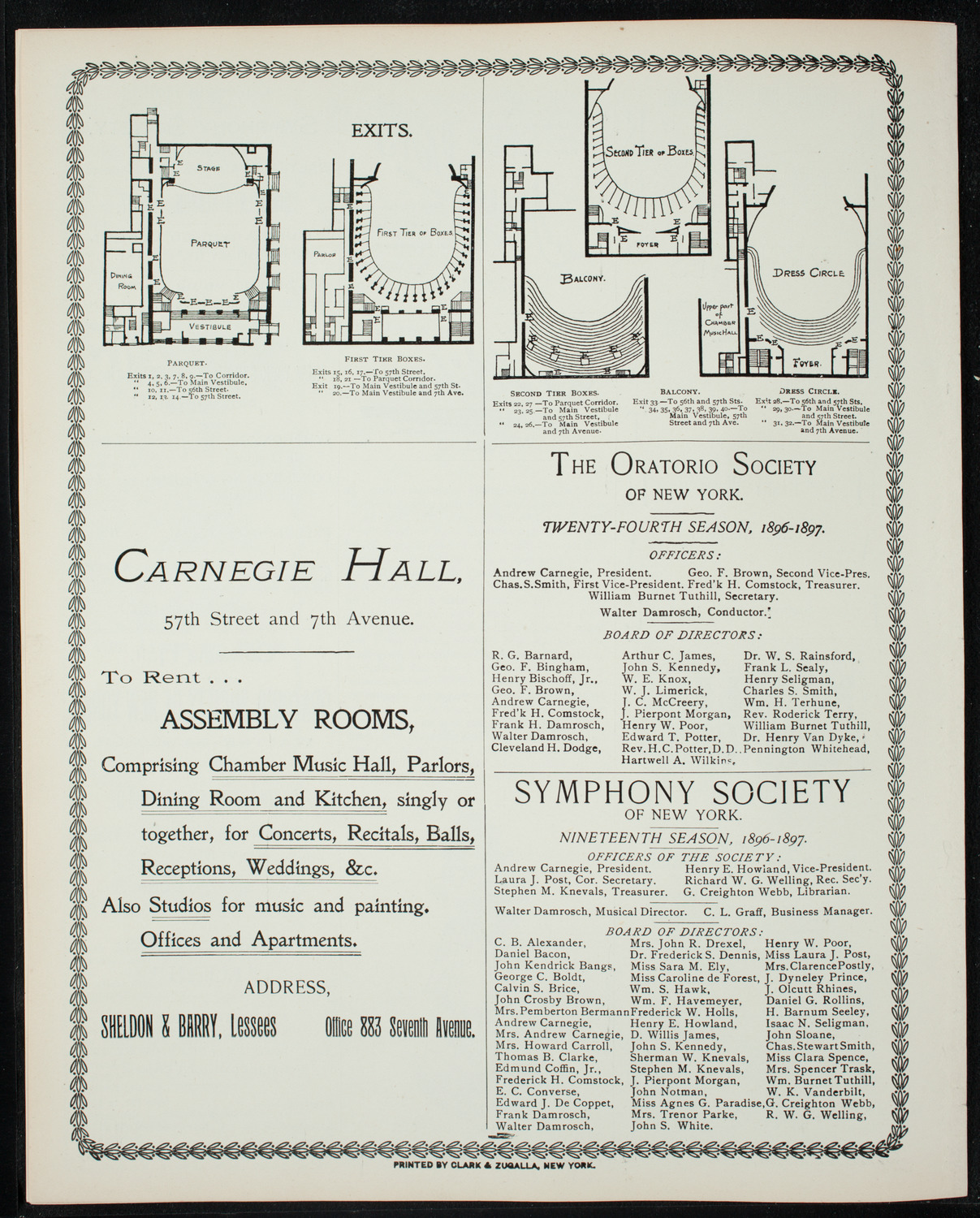 Oratorio Society of New York, December 28, 1896, program page 8
