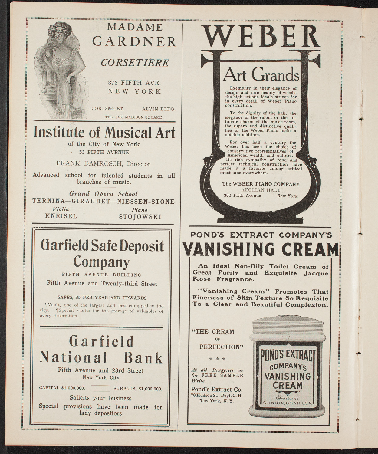 New York Philharmonic, January 6, 1910, program page 6