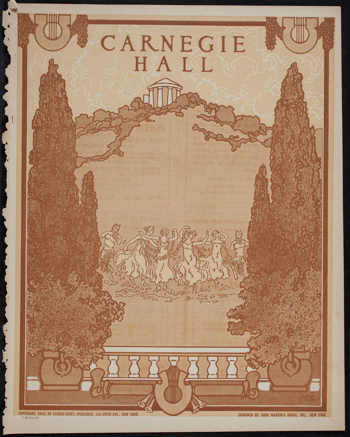 Columbus Day Celebration, October 13, 1913, program page 1